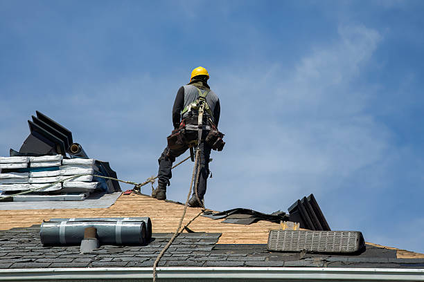 Professional Roofing technician working in New Haven, NY
